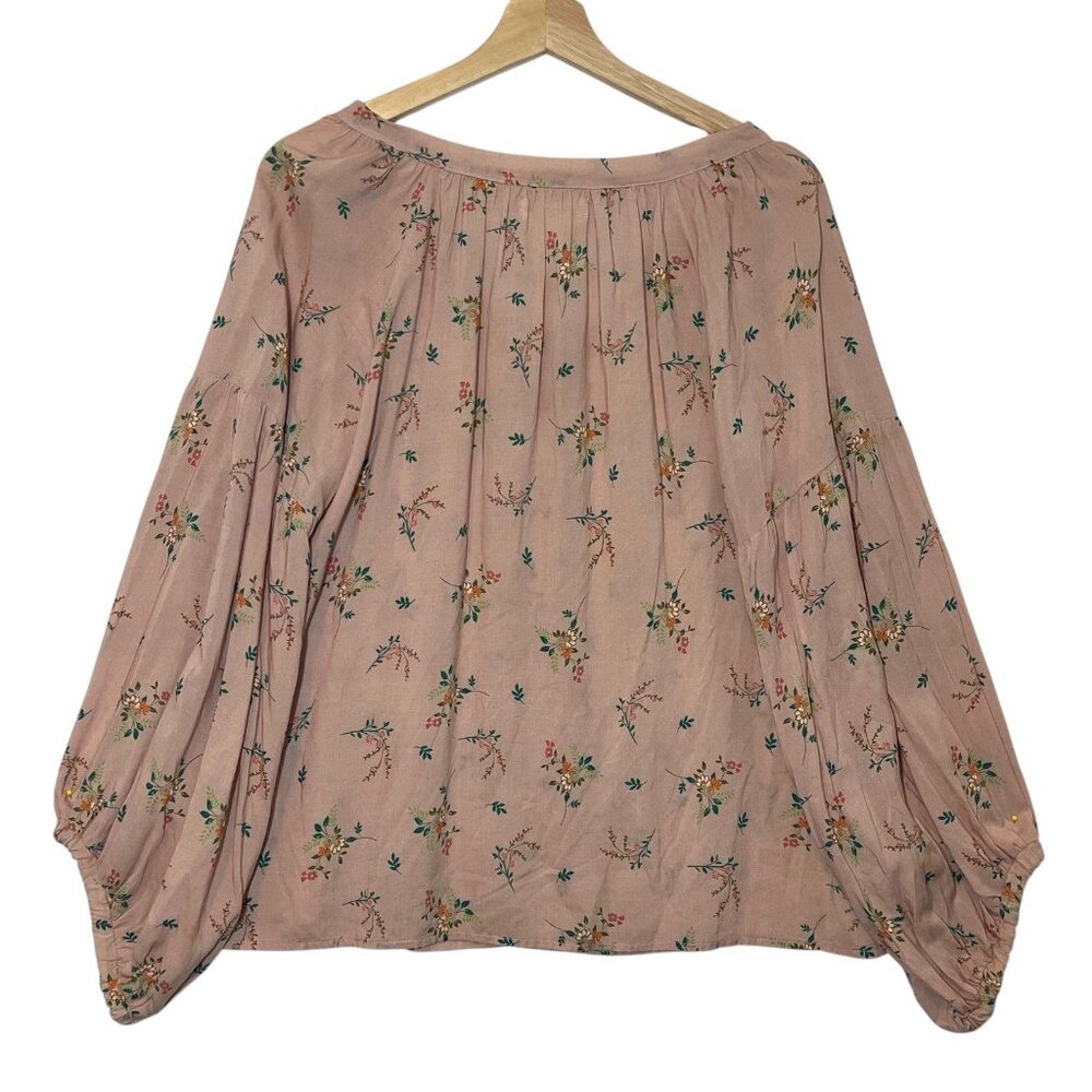 Velvet Graham Spencer Women’s Top Medium Size Sanderine Floral Peasant Blouse - Picture 5 of 11